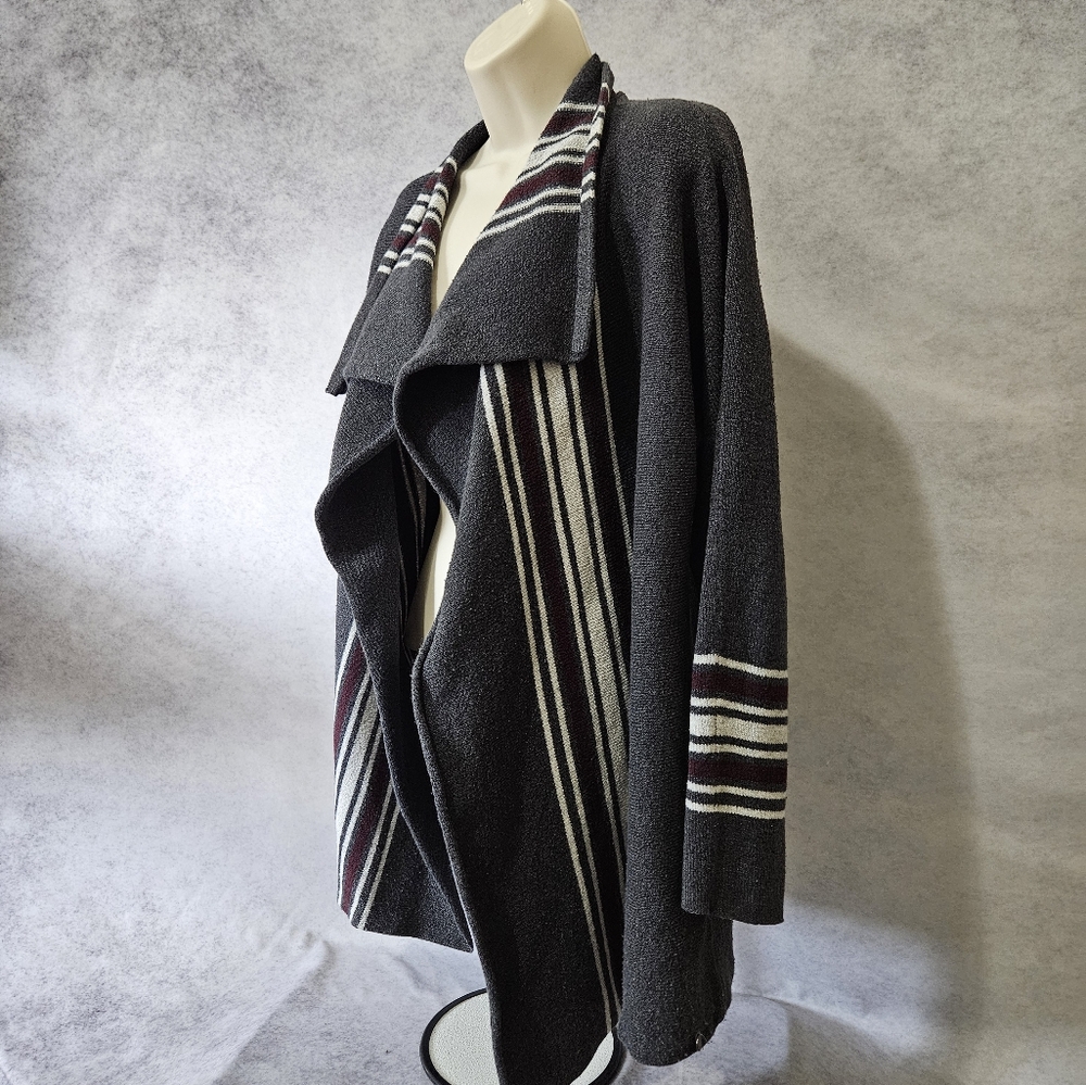 Eddie Bauer Long Sleeve Open Front Draped Cardigan - Picture 7 of 10